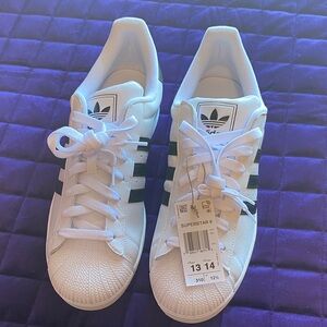 Adidas Superstar White and Black Sneakers